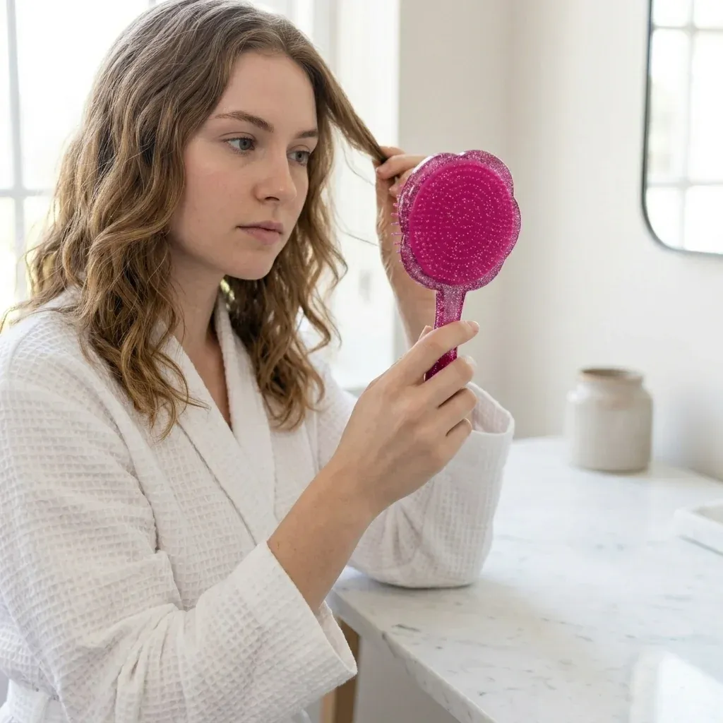 Cartoon Crystal Hair Brush for Kids & Daily Use