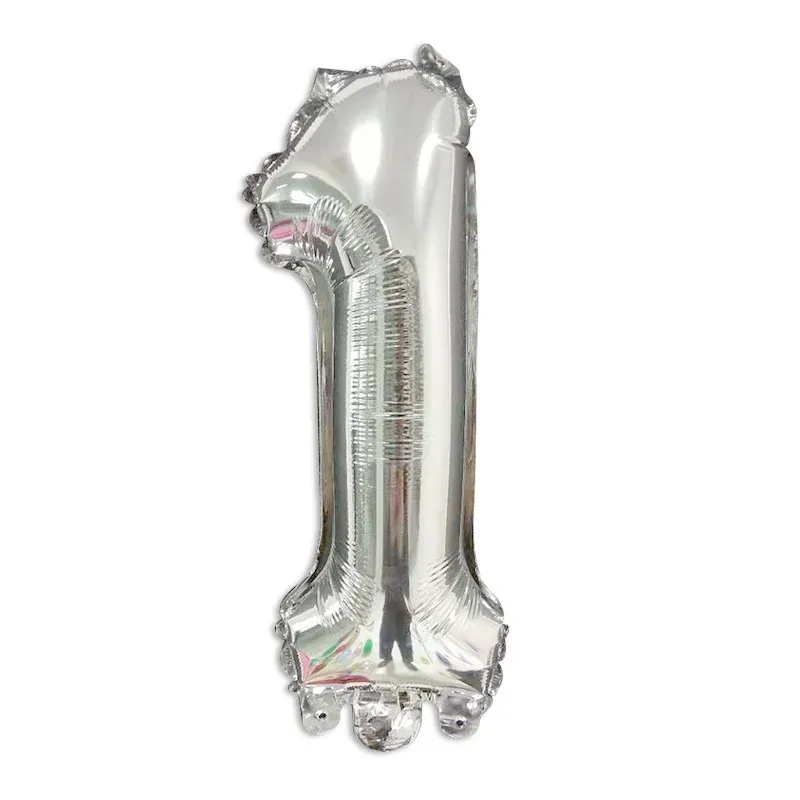 16-Inch Number Aluminum Film Balloon