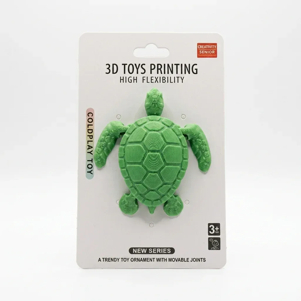 3D Printed Articulated Turtle Toy