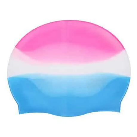 Multi-Coloured Silicone Swim Cap