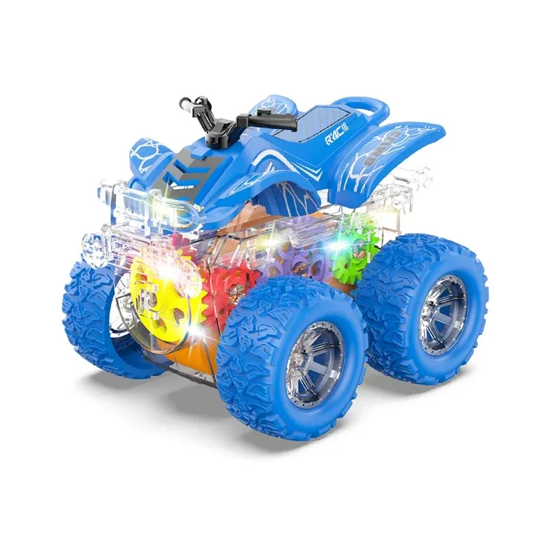 Colorful Plastic Four Wheel Drive Double-Sided Stunt Car