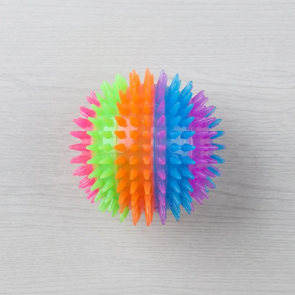 Glowing Spiky Light Up Ball Toy 7.5cm