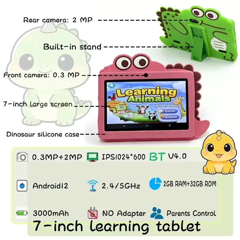 Q8 7-Inch Android 12 Kids Tablet