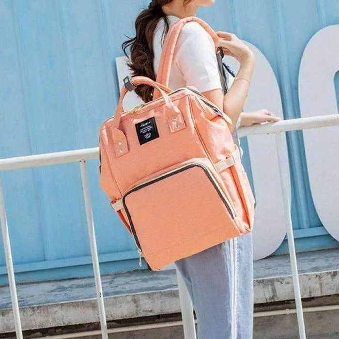 Multi-Function Nappy Backpack with insulated Bottle Pockets
