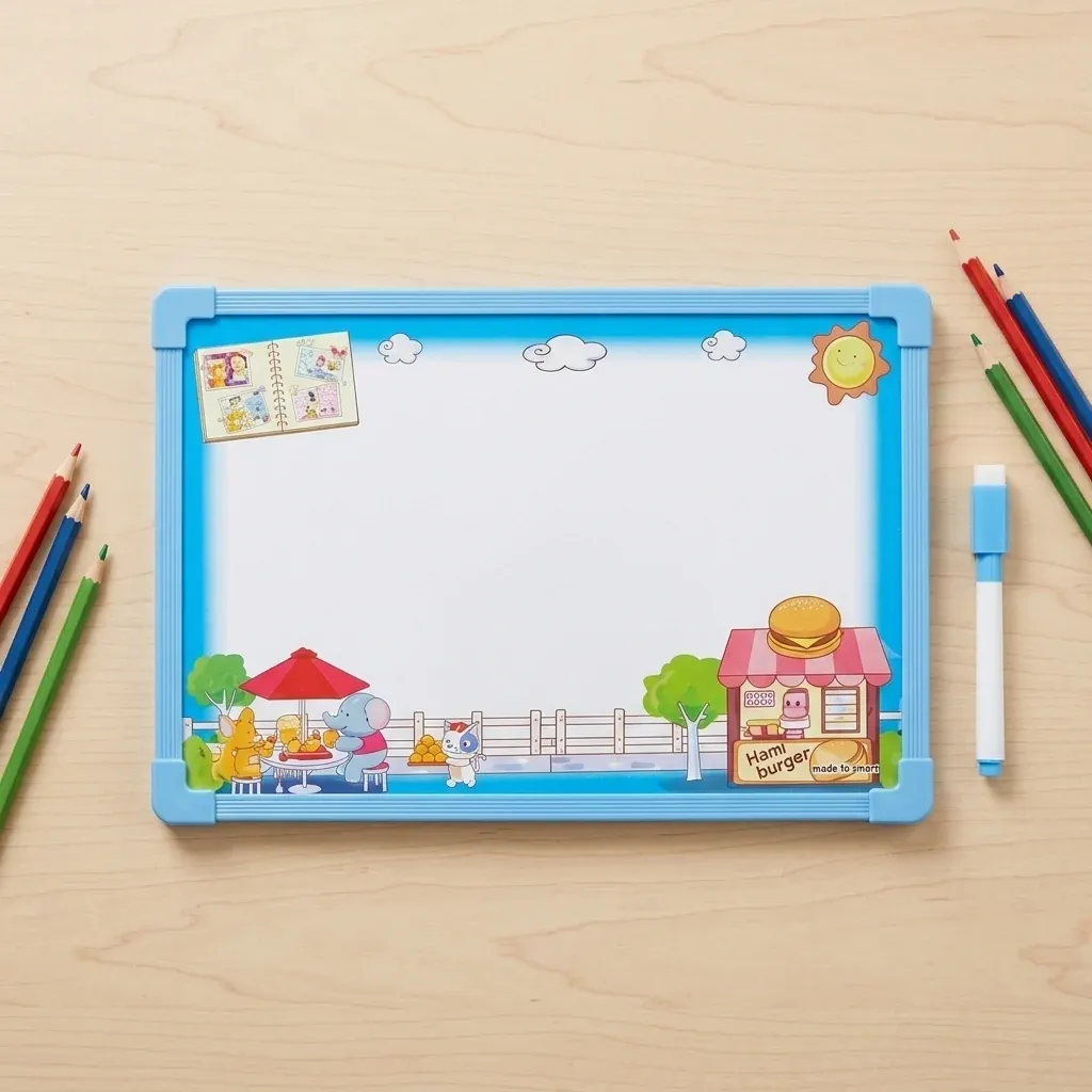 PP Frame Kids Magnetic Whiteboard Drawing Board