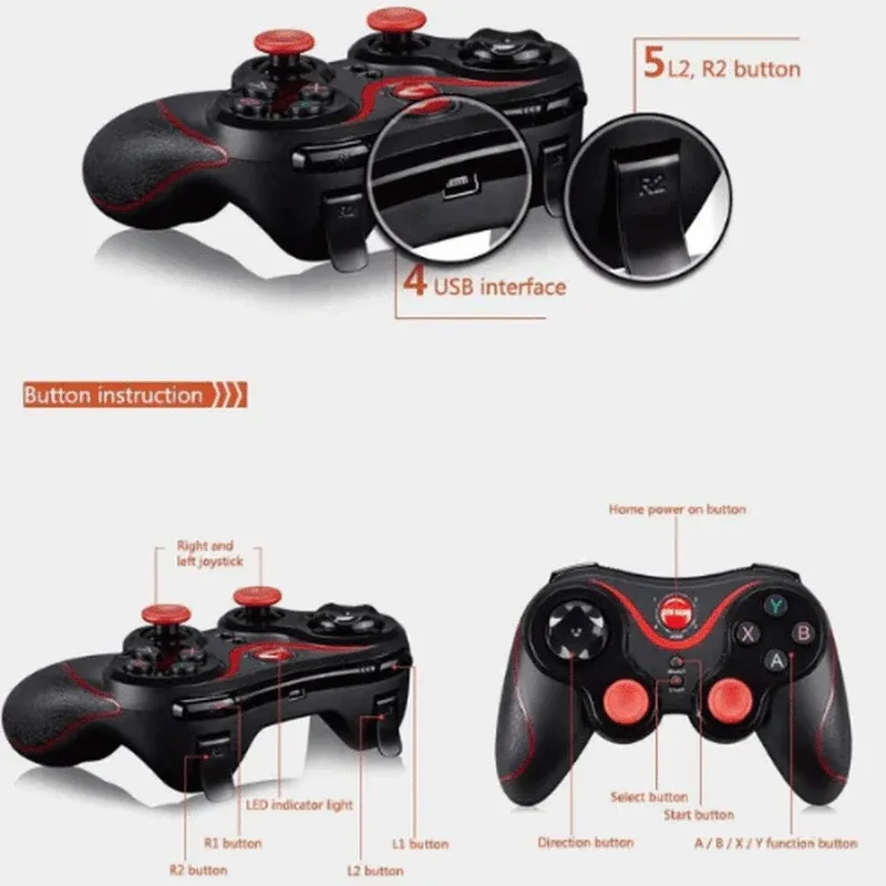 Wireless Bluetooth Gamepad – Ergonomic & High-Performance