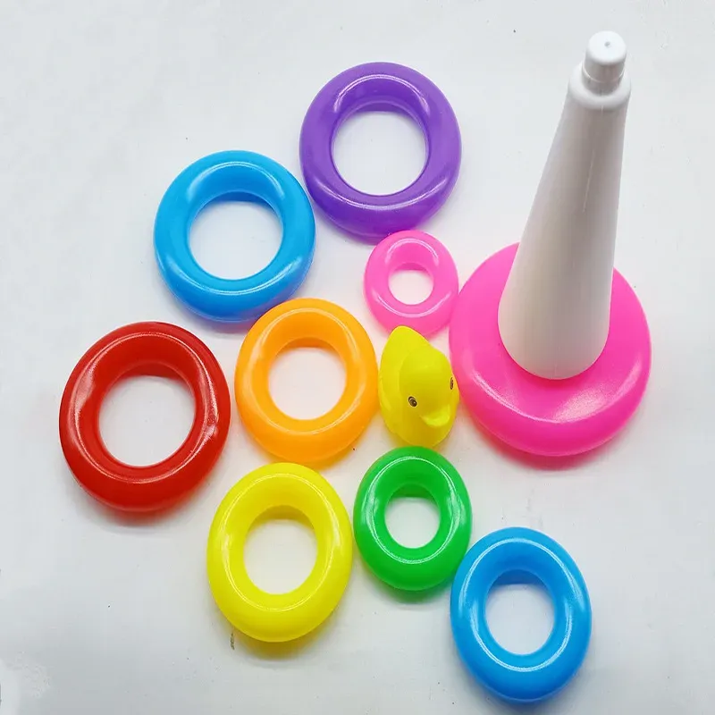 Rainbow Duck Stacking Tower Toy