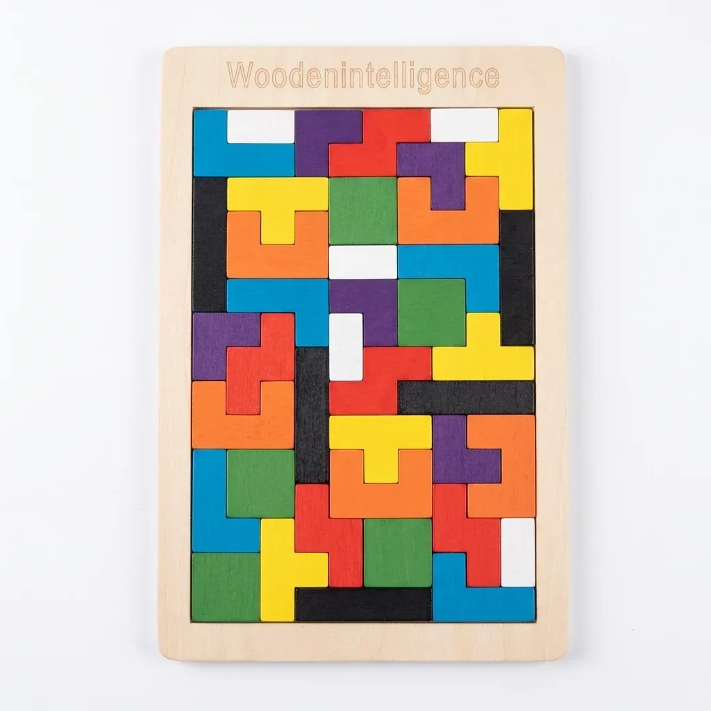 Wooden Square Puzzle Set | Develop Logical Thinking