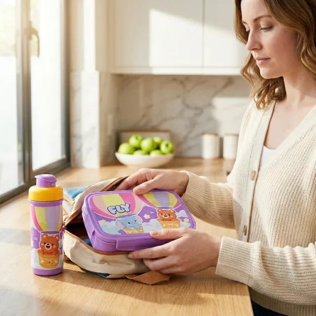 BPA Free Kids Water Bottle and Bento Lunch Box