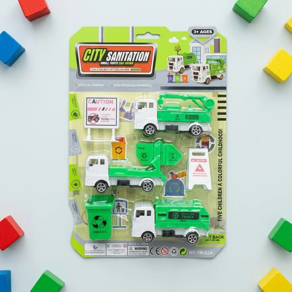 City Sanitation Toy Truck Play Set