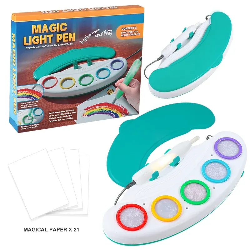 Magic Light Drawing Pen Set with LED Glow Board