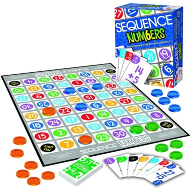 Sequence Numbers Board Game Strategy Game