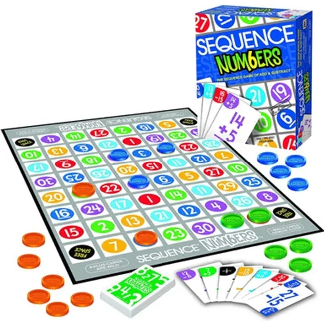 Sequence Numbers Board Game Strategy Game