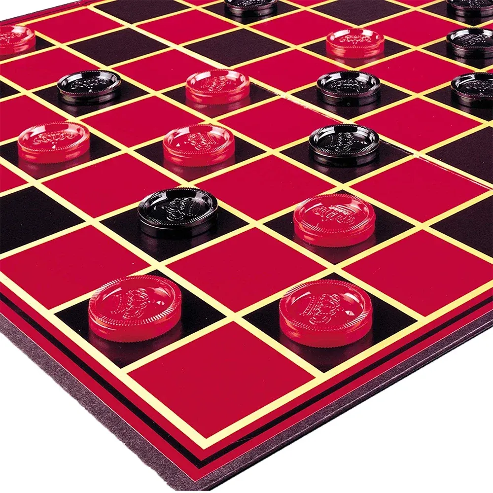 Portable Folding Checkers Board Game
