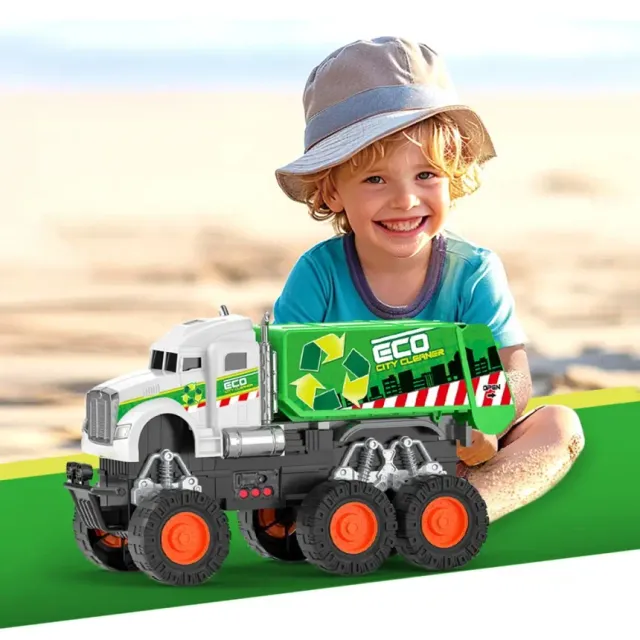 Friction Powered Eco City Garbage Truck