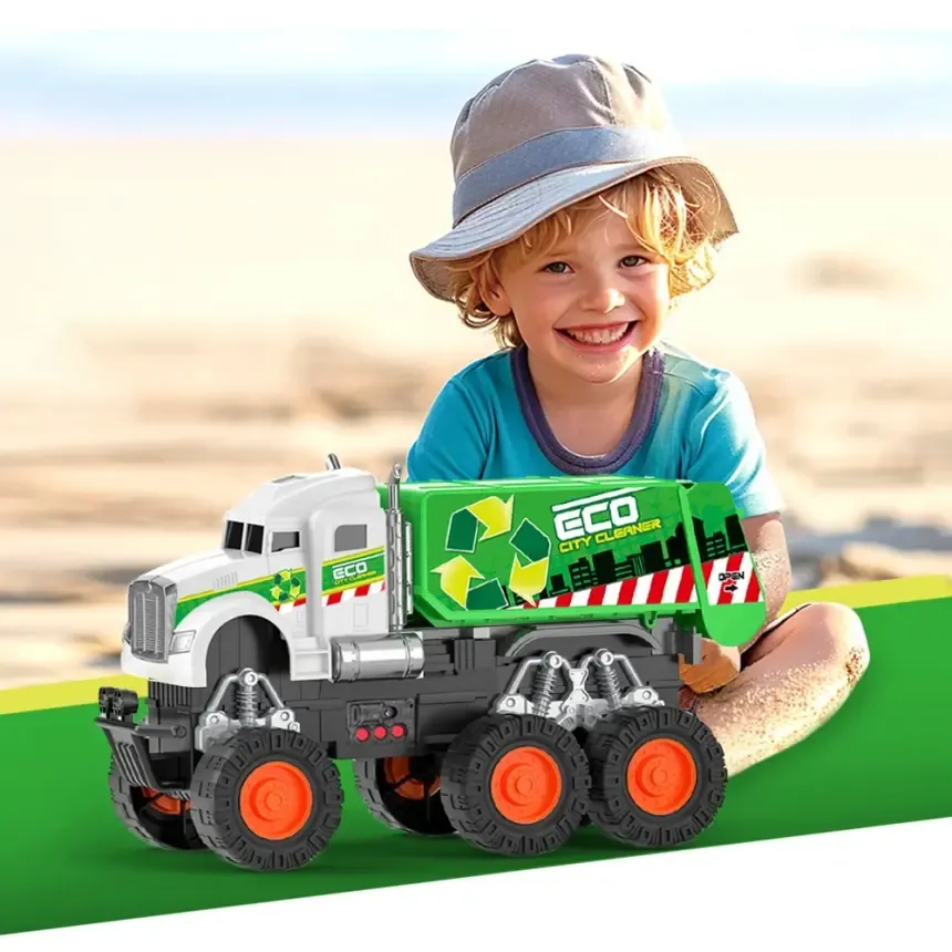 Friction Powered Eco City Garbage Truck