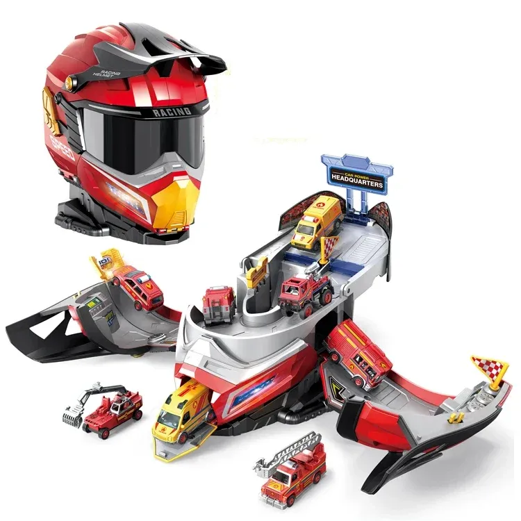Creative Garage Fire Rescue Car Track
