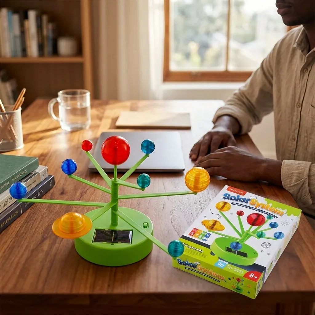 Rotating Solar System Model Science Toy for Kids