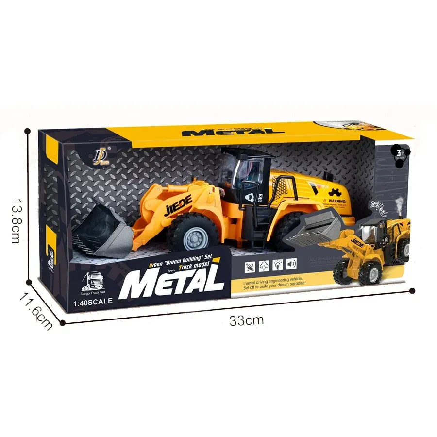 Alloy Construction Vehicles Friction Toy Set