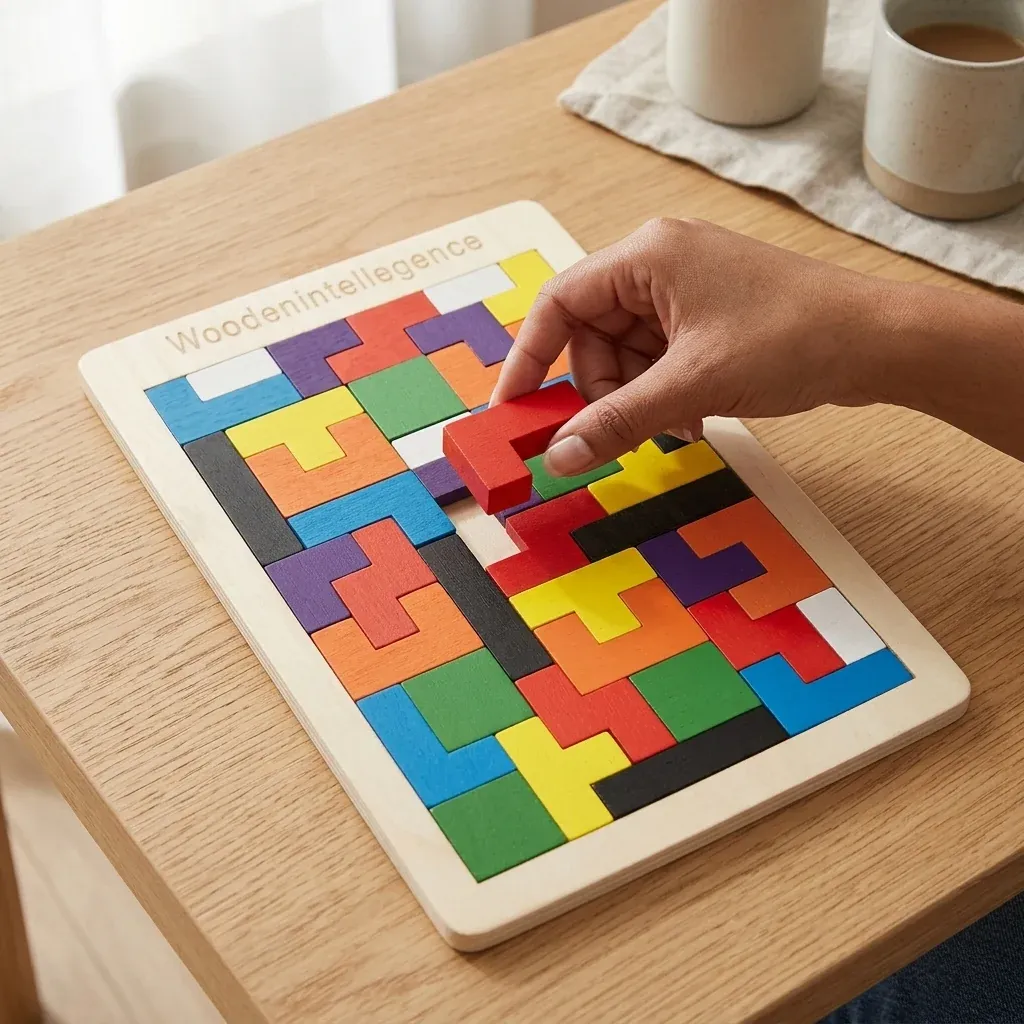 Wooden Square Puzzle Set | Develop Logical Thinking