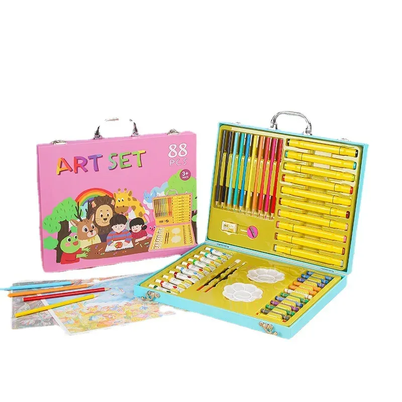 88-Piece Deluxe Children's Art and Stationery Set