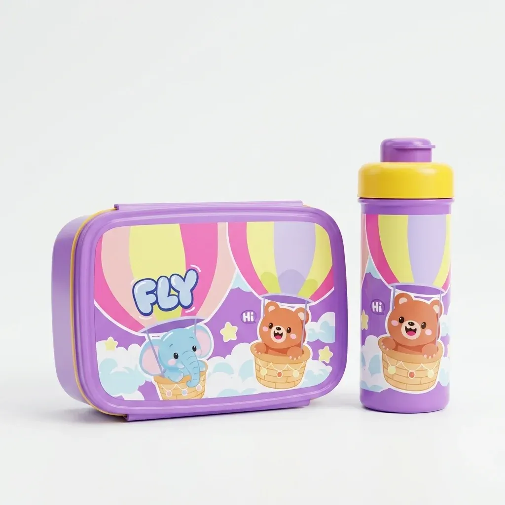 BPA Free Kids Water Bottle and Bento Lunch Box