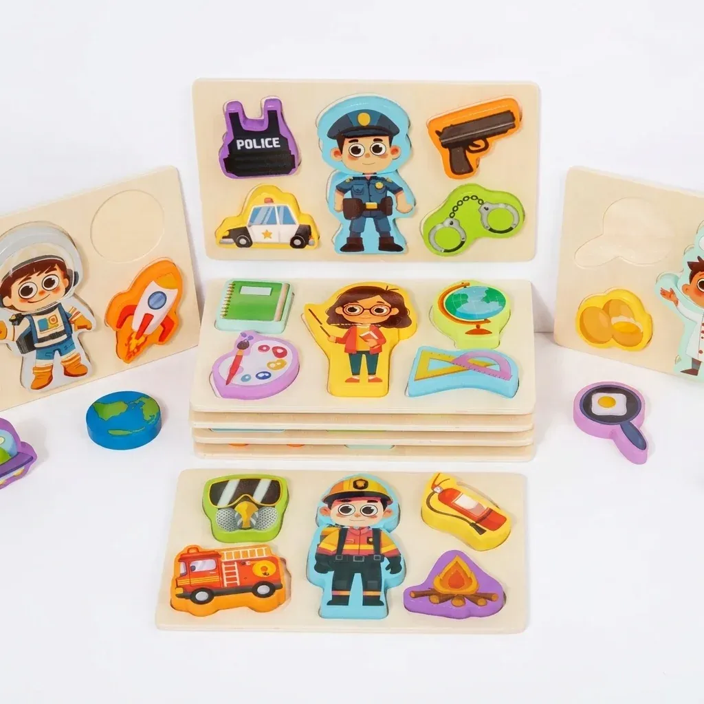 Wooden Career Puzzles Learning Toy