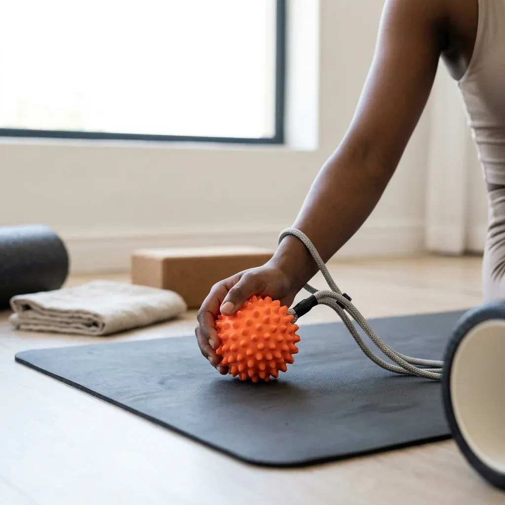 Hi-Bounce Sponge Rubber Ball with Rope