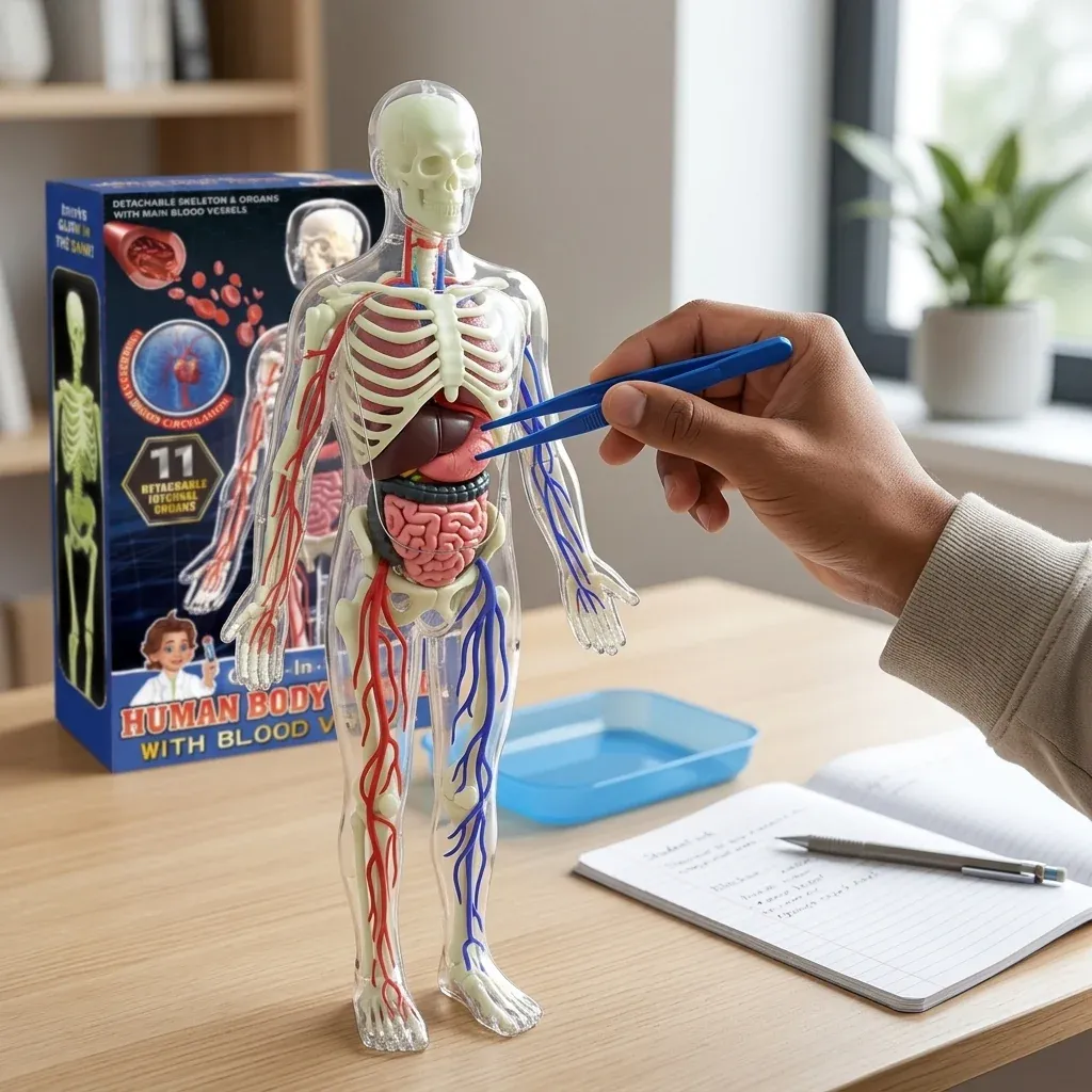 Clear Human Body Anatomy Educational Model