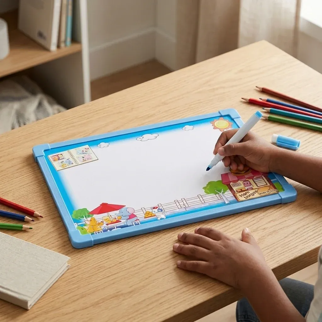 PP Frame Kids Magnetic Whiteboard Drawing Board