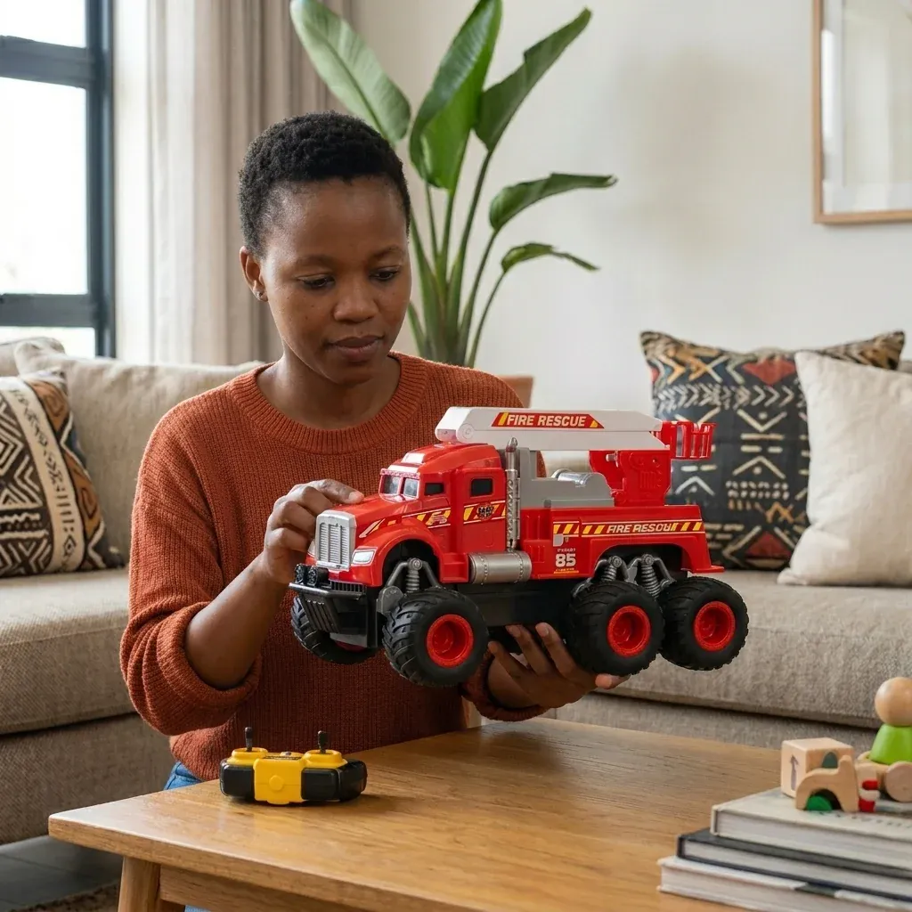 Friction Powered Simulation Fire Truck Toy