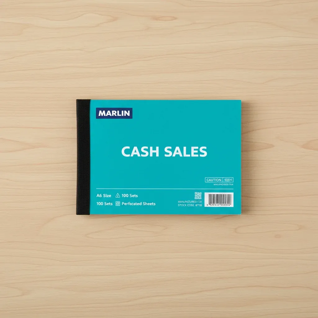 Marlin A6 Cash Sales Duplicate Book