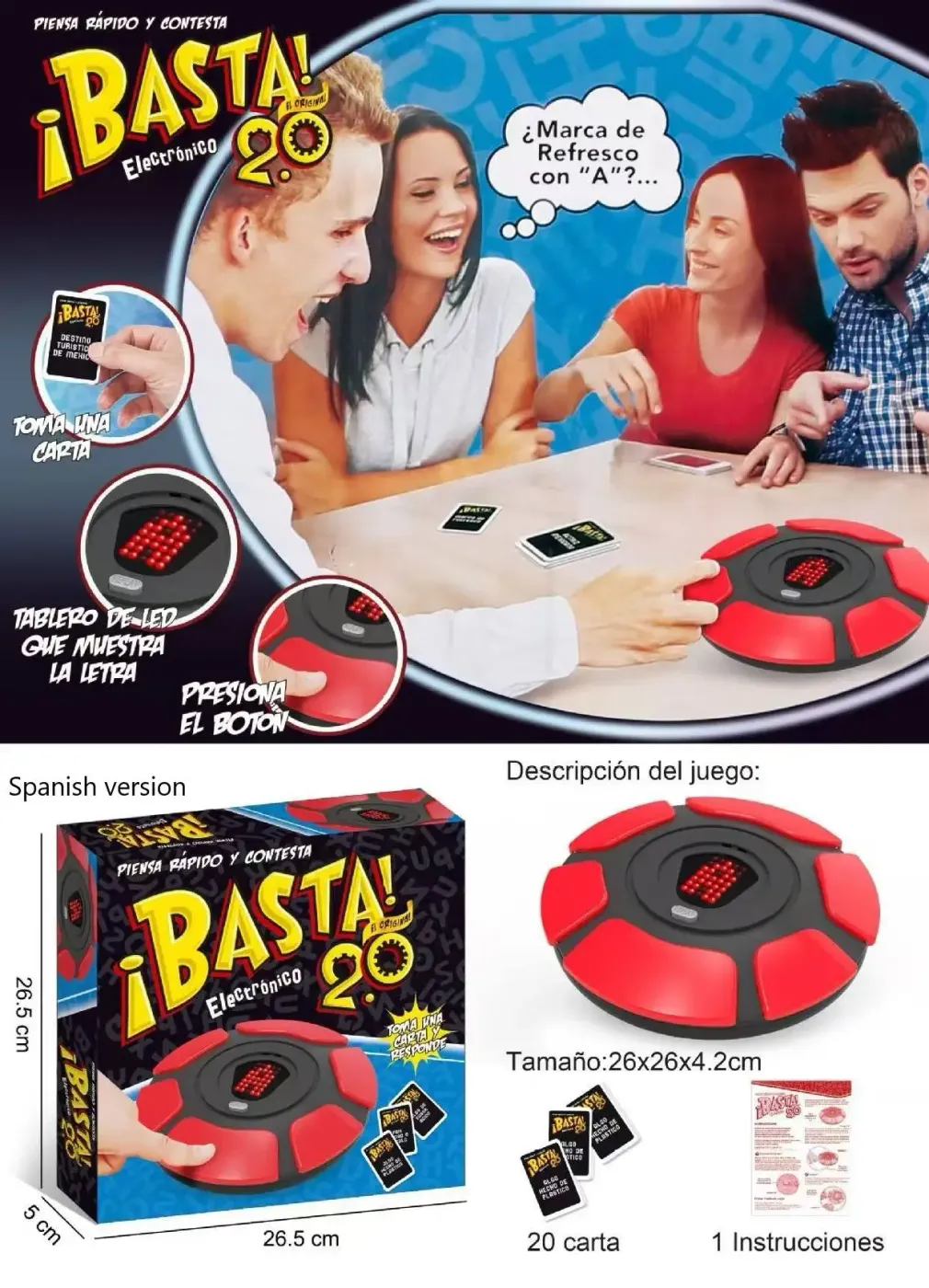 Basta Family Fast Paced Word Game