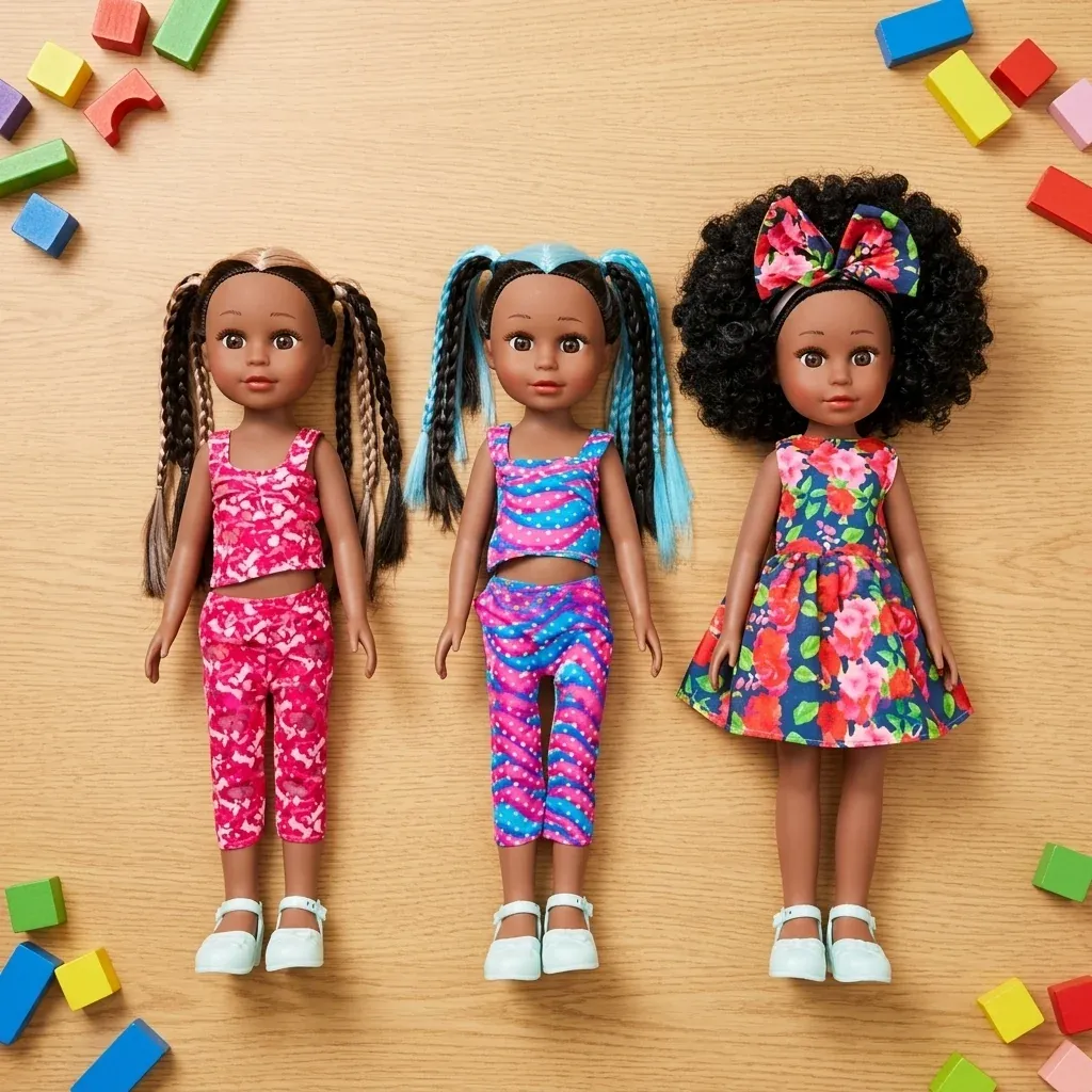 13-Inch Lifelike Black Girl Fashion Doll
