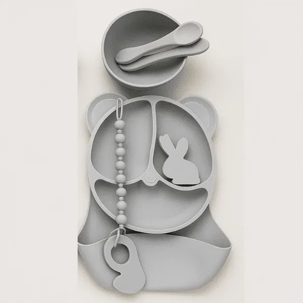 10 Piece Silicone Baby Feeding Set