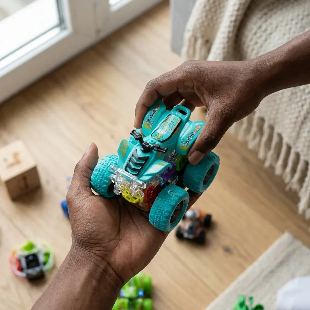 Colorful Plastic Four Wheel Drive Double-Sided Stunt Car