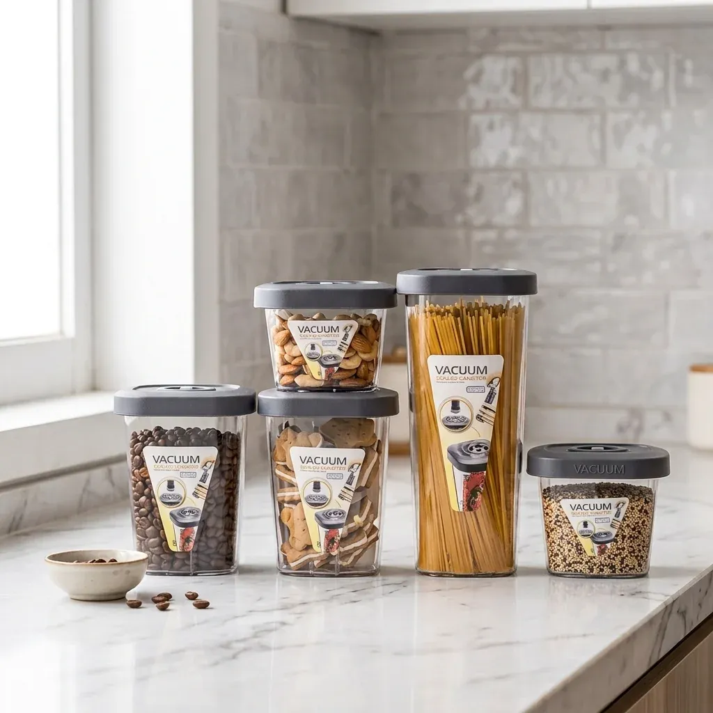 6 Pieces Vacuum Food Storage Containers