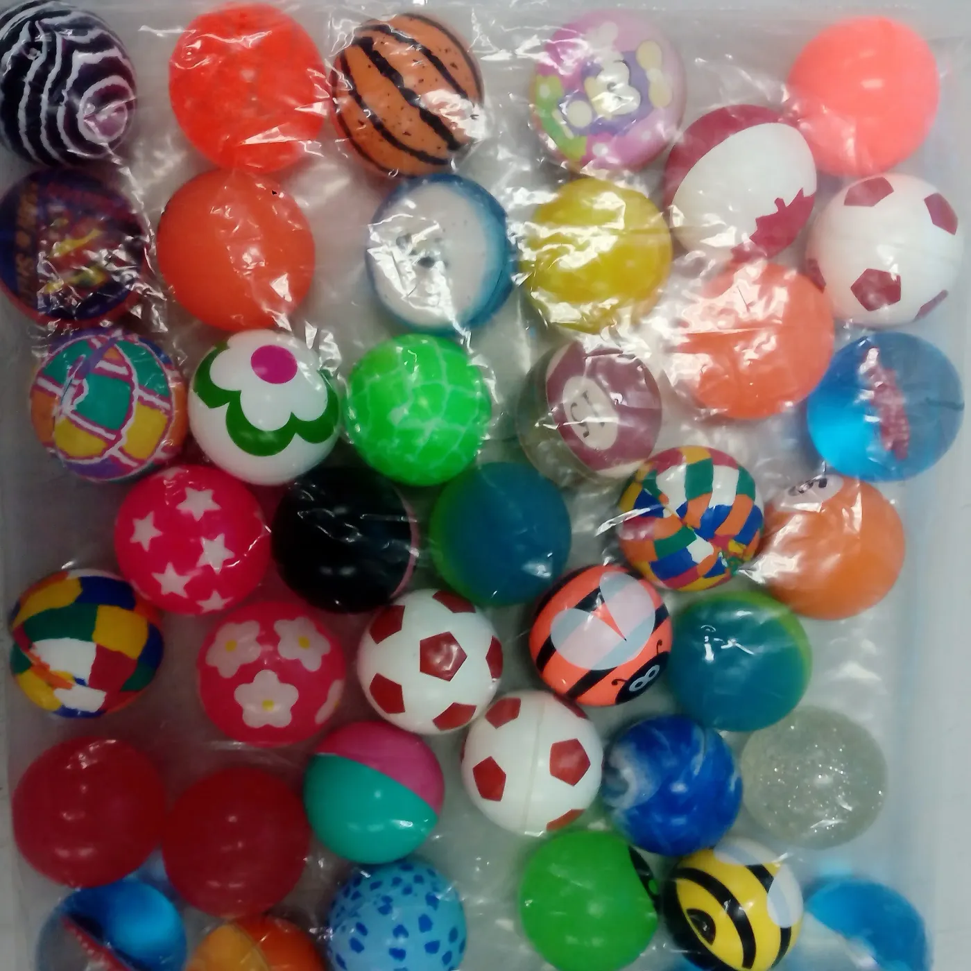 45mm Mixed Rubber Bouncy Balls